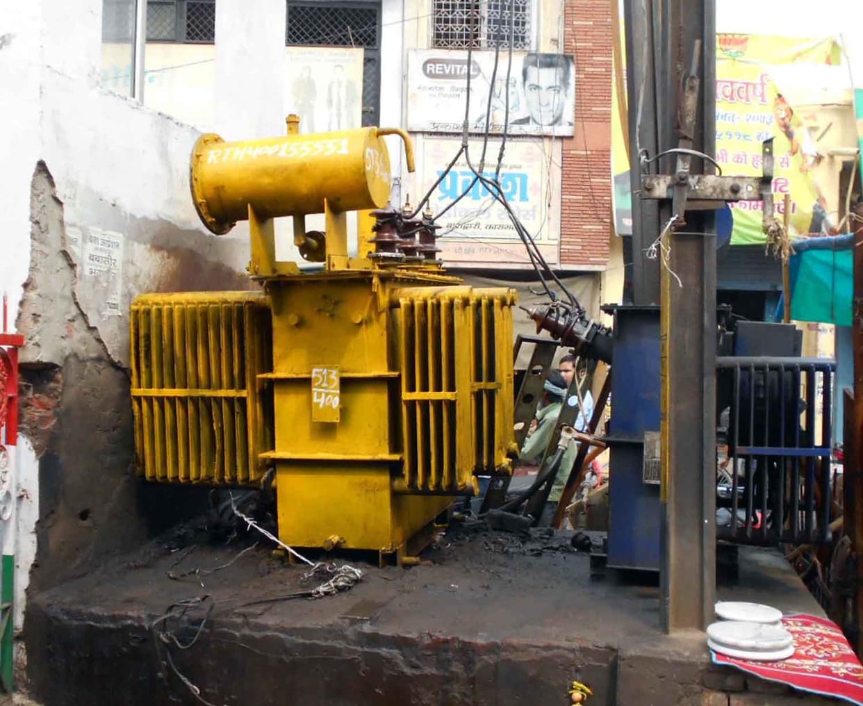 Transformer cracked, accident averted