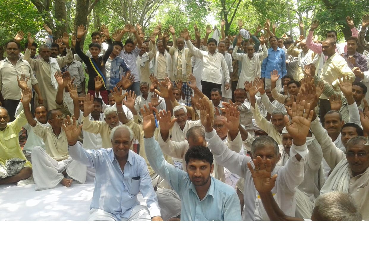 Villagers opposed to the Nagar Panchayat Unison