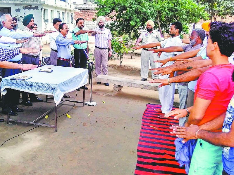 Central Jail, prison, drugs, protest, oath, Patiala