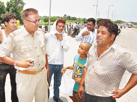  bus collided with Overbridge, passenger's death