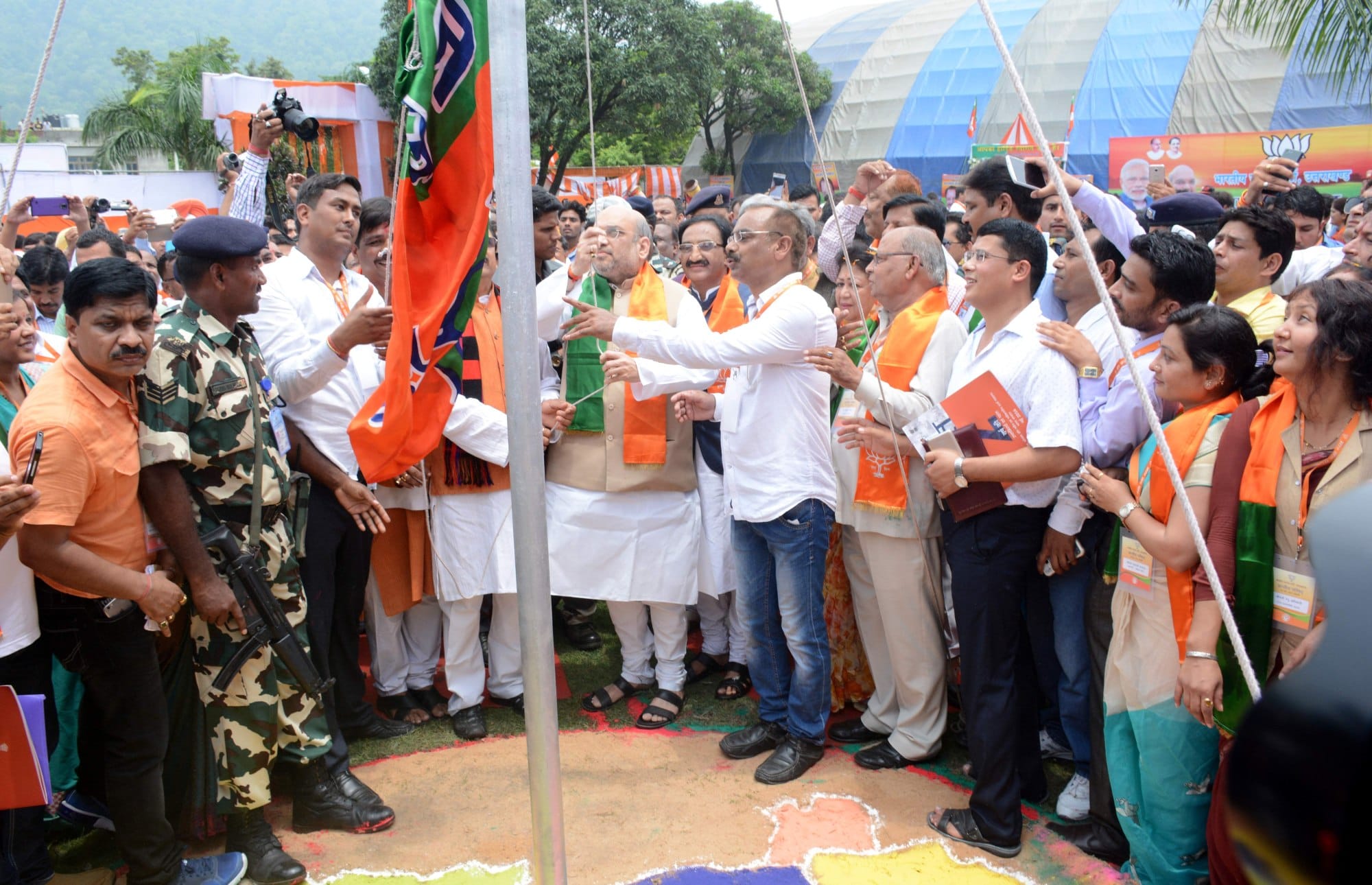 amit shah became angry on mussoorie mla ganesh joshi.