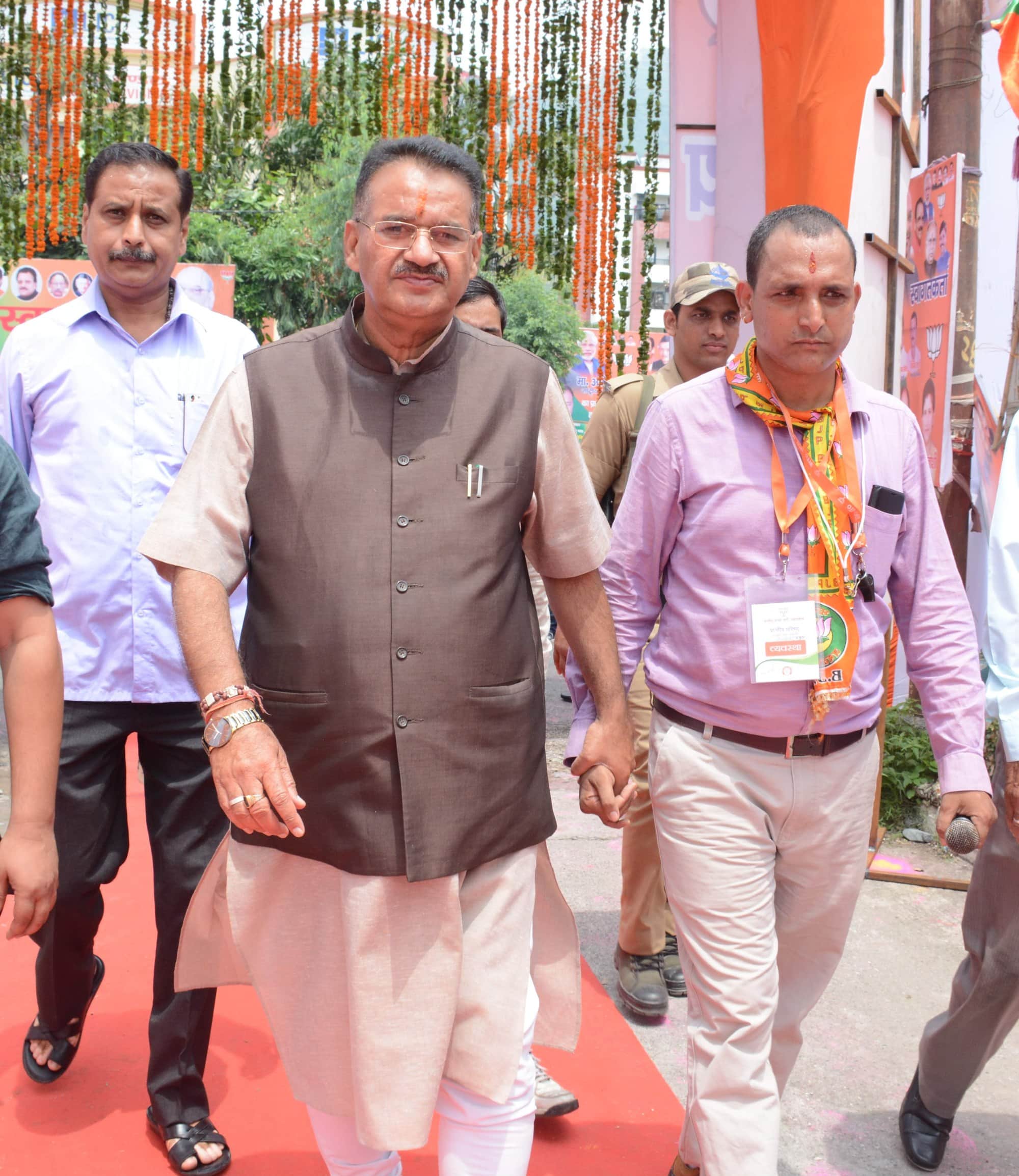 bjp mla ganesh joshi cerebrated rakshabandhan festival.