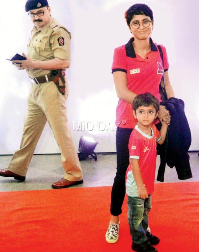 Aamir Khan's son Azad at pro-kabaddi in Mumbai