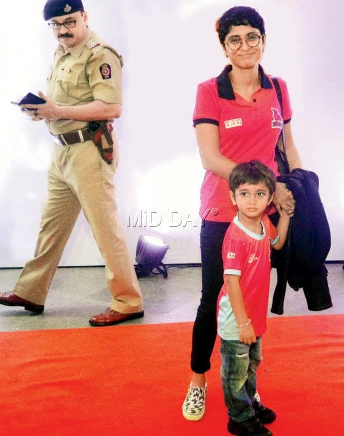 Aamir Khan's son Azad at pro-kabaddi in Mumbai