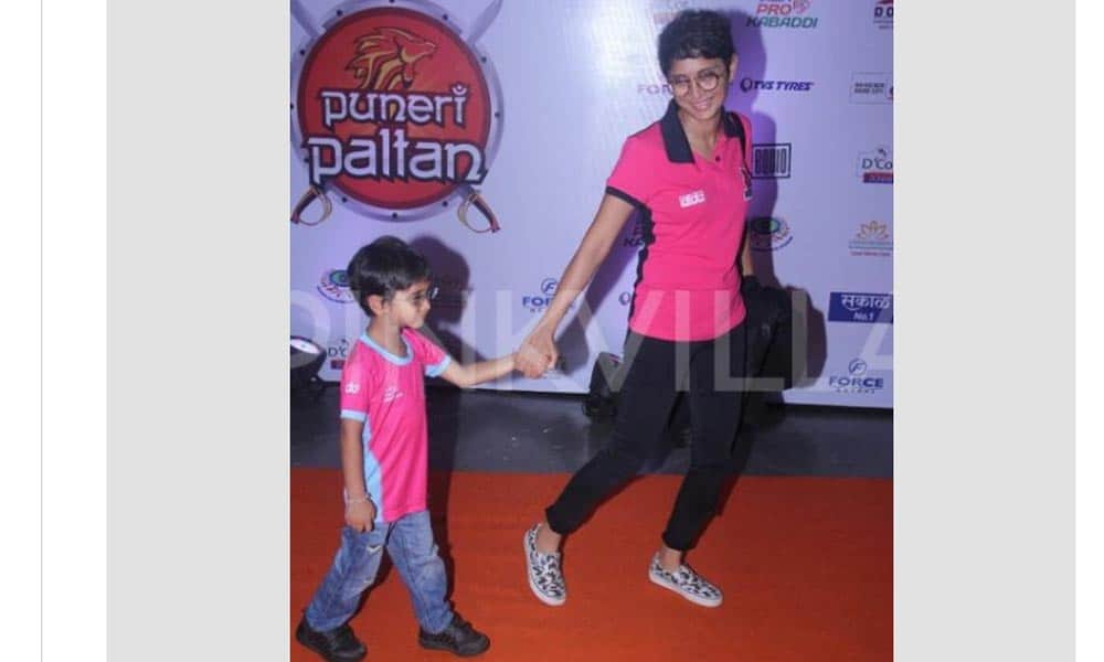 Aamir Khan's son Azad at pro-kabaddi in Mumbai