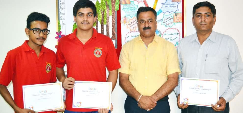 dav schools students selected as webranger in google tech workshop