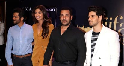 Salman khan and Sanjay dutt party separately at IIFA