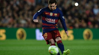 Messi missed the first game just 47 seconds