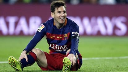Messi missed the first game just 47 seconds