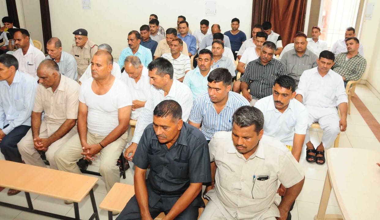 police, health, health down, policeman, safty, blood preasure, health camp, rohtak, haryana