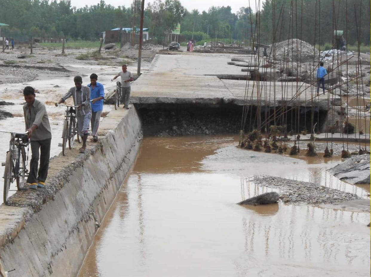danger zone in the village of Gadh