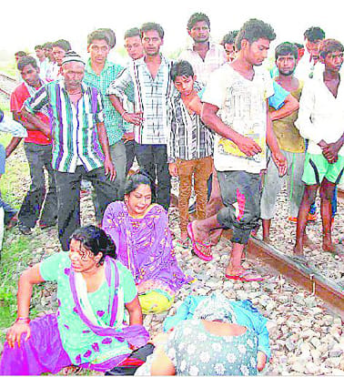 Of interrupting life slip by train