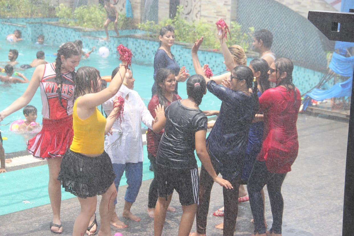 summer beach party in Lucknow.