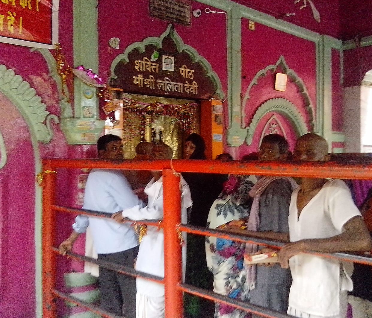 Mother Lalita Devi temple door closed