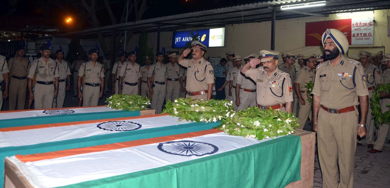 Tribute to martyrs in Lucknow.