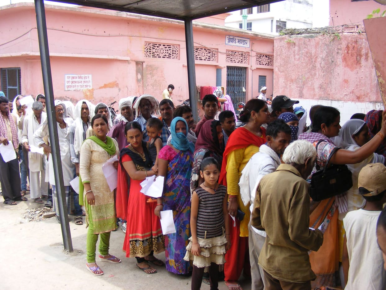 After opening the OPD patients of the crowd,