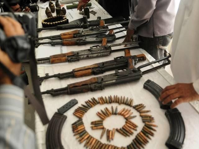 8000 AK rifles recovered from the terrorists in 14 years