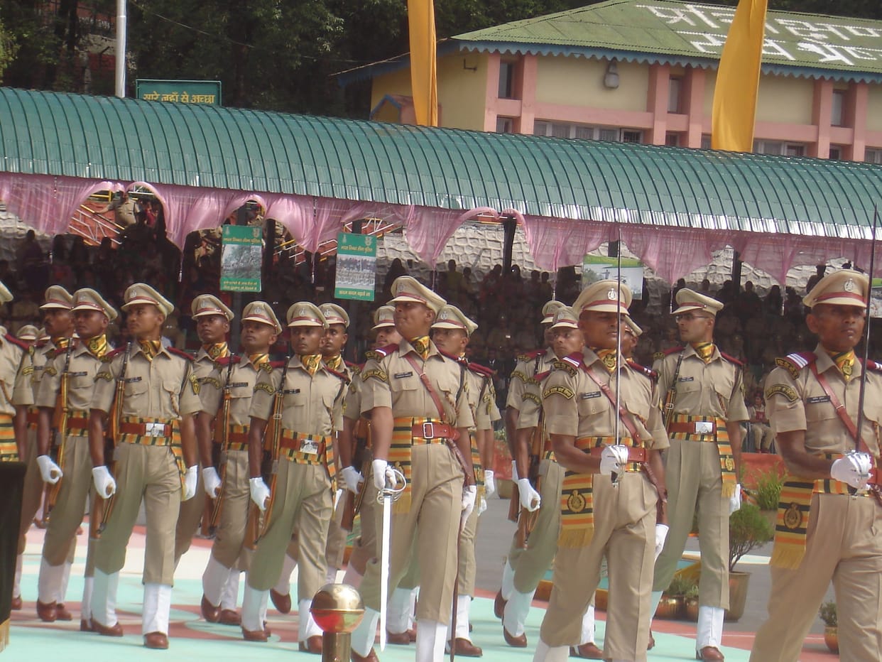 46 young officer pass out from itbp academy.