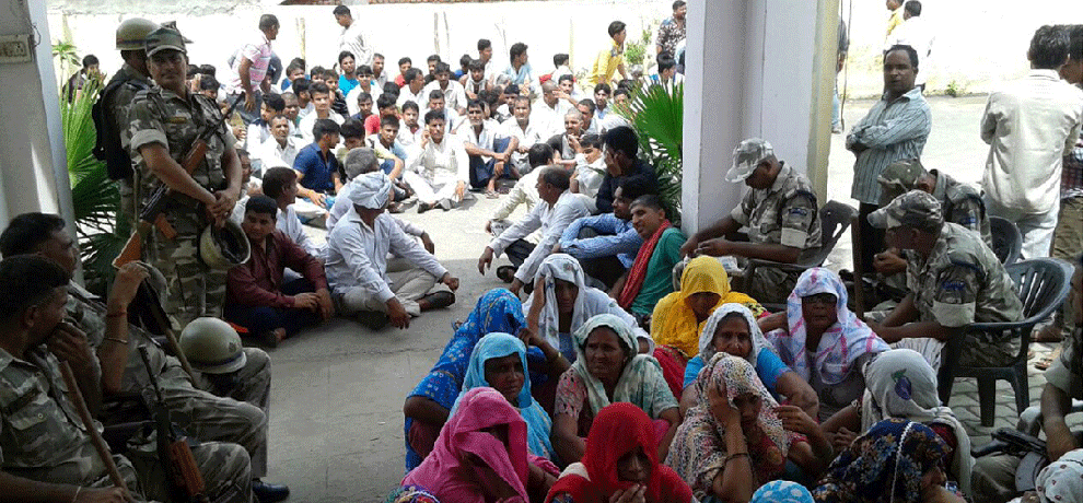 Baton charged on villagers, 15 people in custody