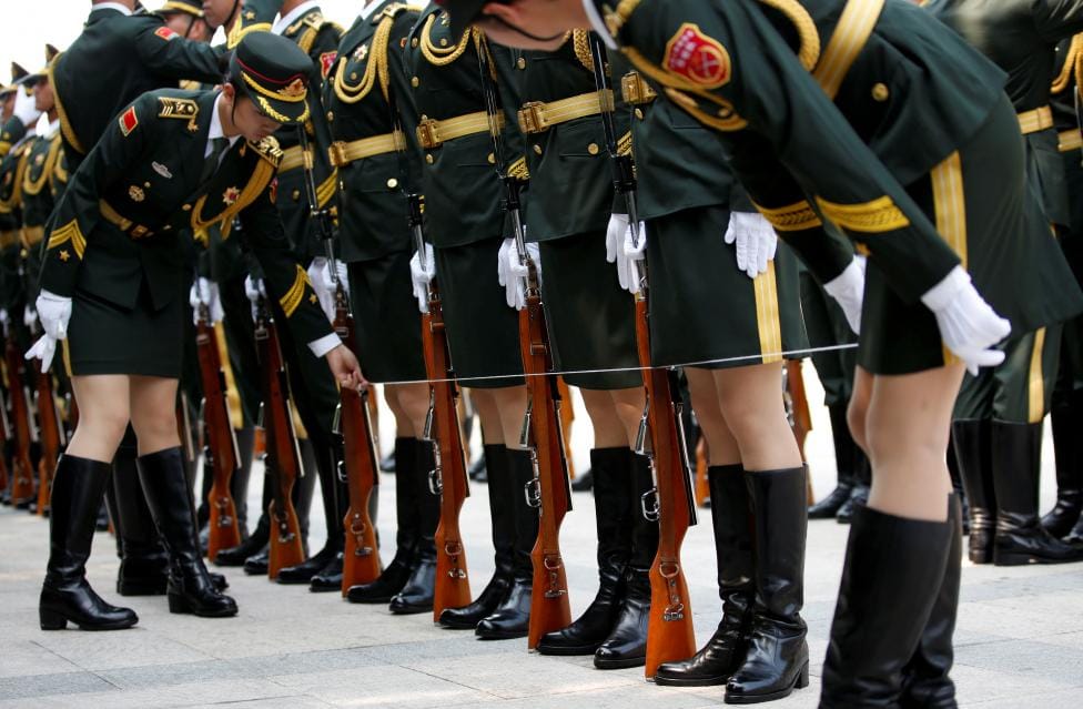 military precision in china