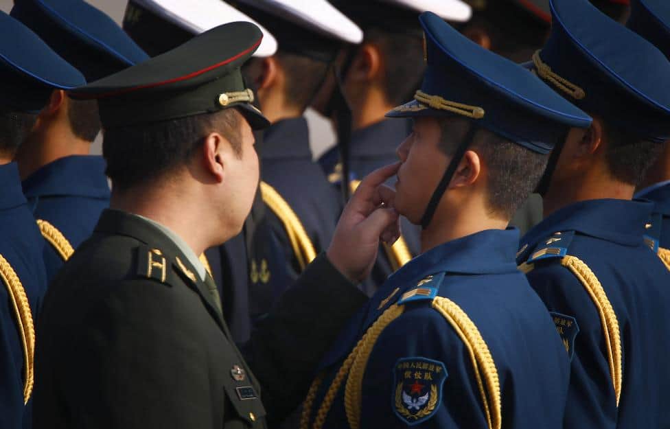 military precision in china