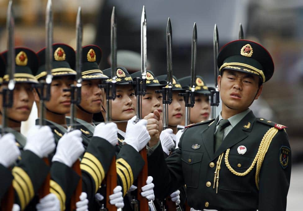 military precision in china