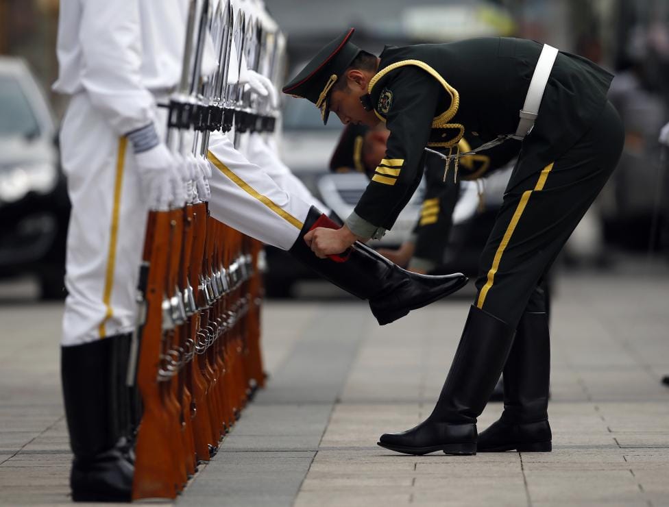 military precision in china