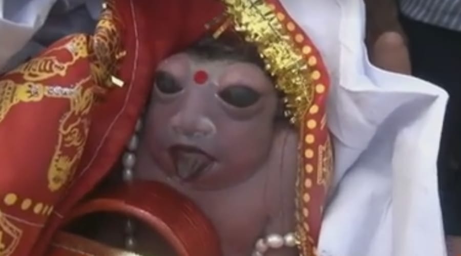 strange baby born in barabanki