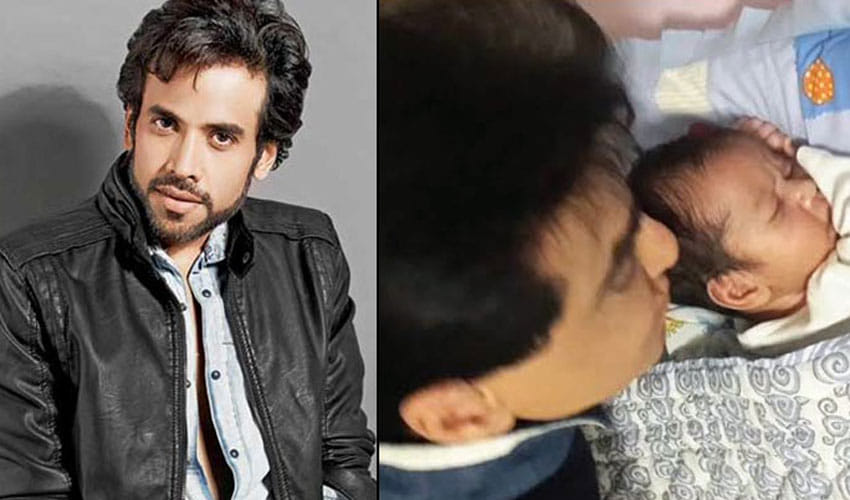 tushar shares first pic of his son laksshya