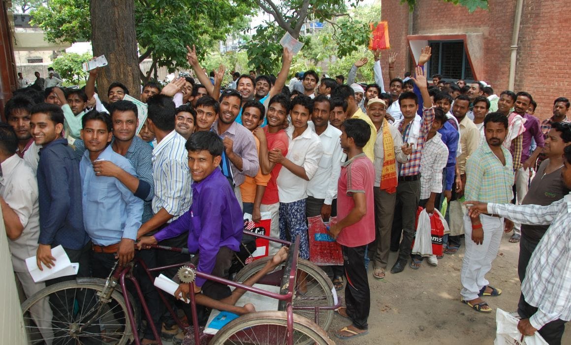 For self-employed loan thronging crowd of youngsters