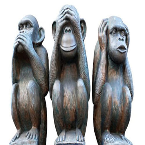 gandhi's 3 monkey reality