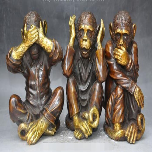 gandhi's 3 monkey reality