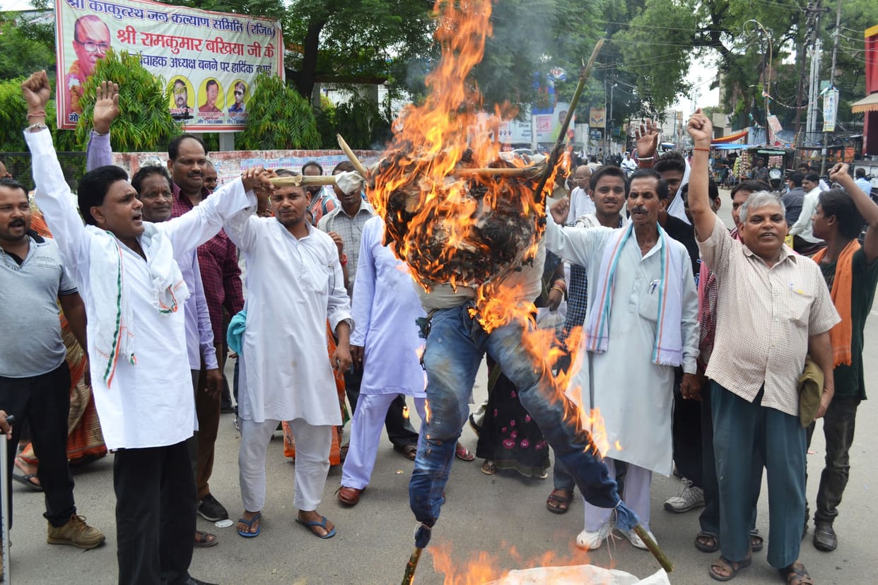 demonstration against pakistan