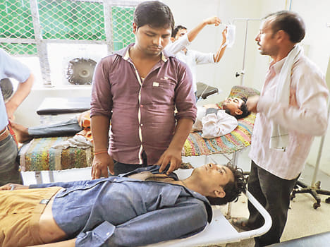 Five people injured in road accidents