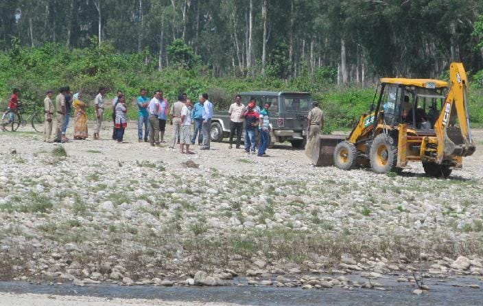 Diverted from the river turned to JCB