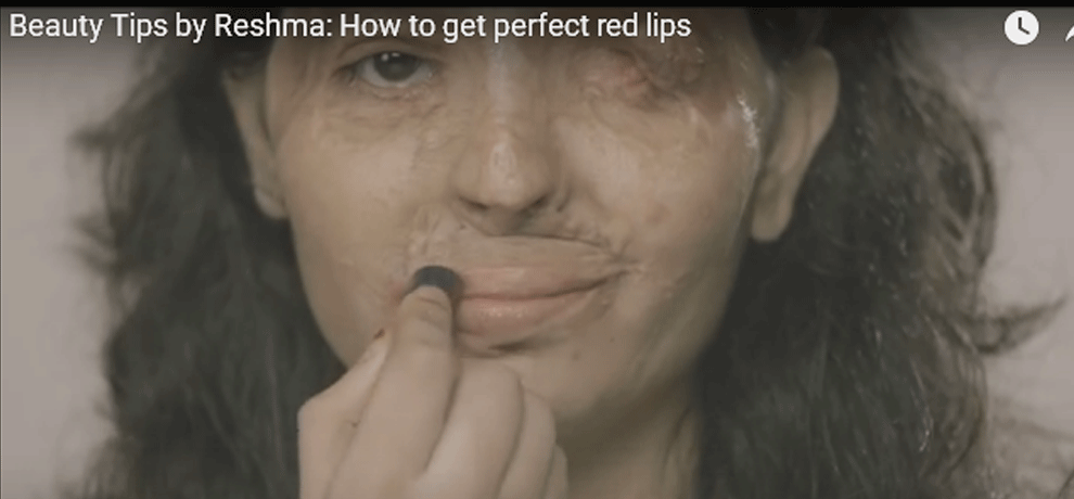 video of acid attack survivor giving beauty tips wins award atcannes