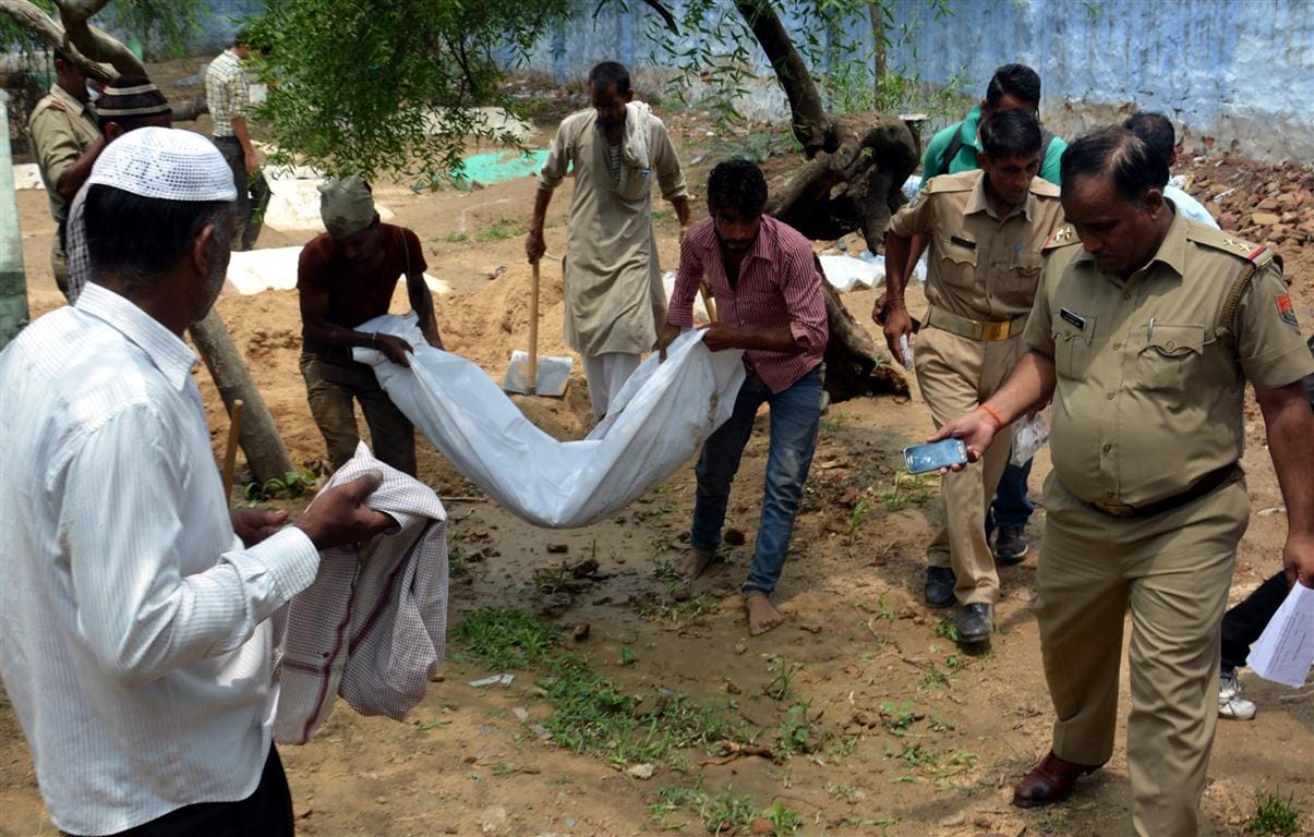 Shadab 's body was removed from the grave after three months