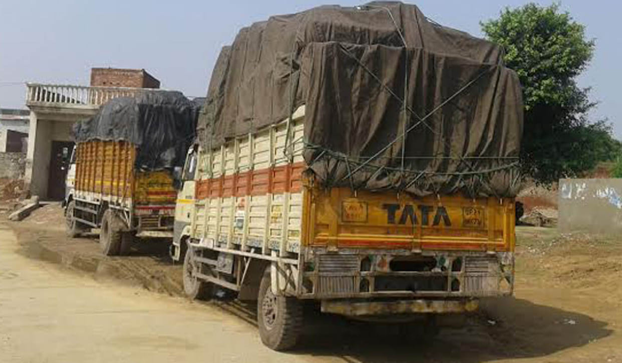 rewari news, overload, vehicle, action, twelve