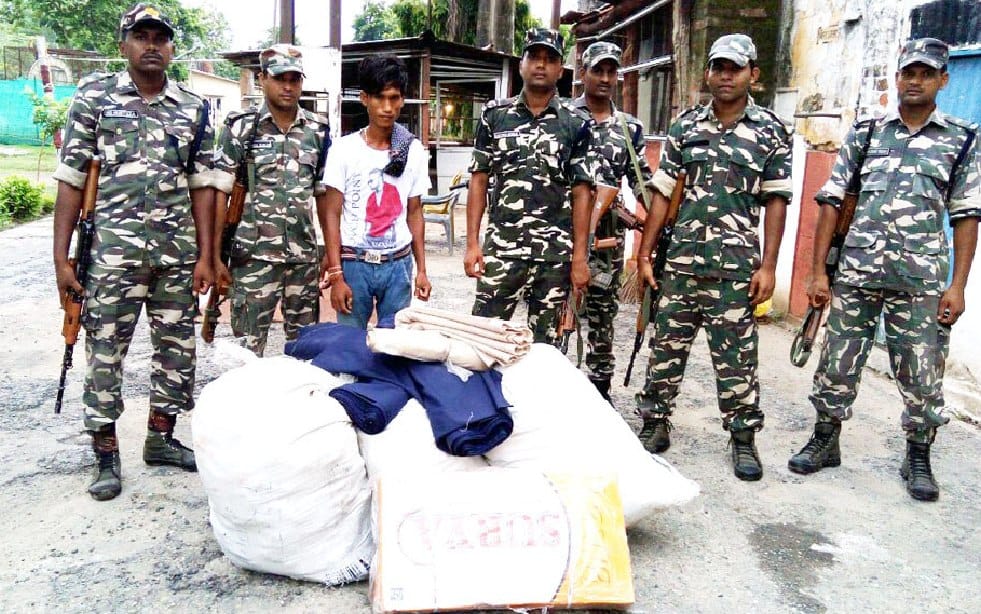 SSB Nepali smuggler caught with thousands of goods
