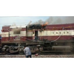 jhajjar, burning train, jhajjar news