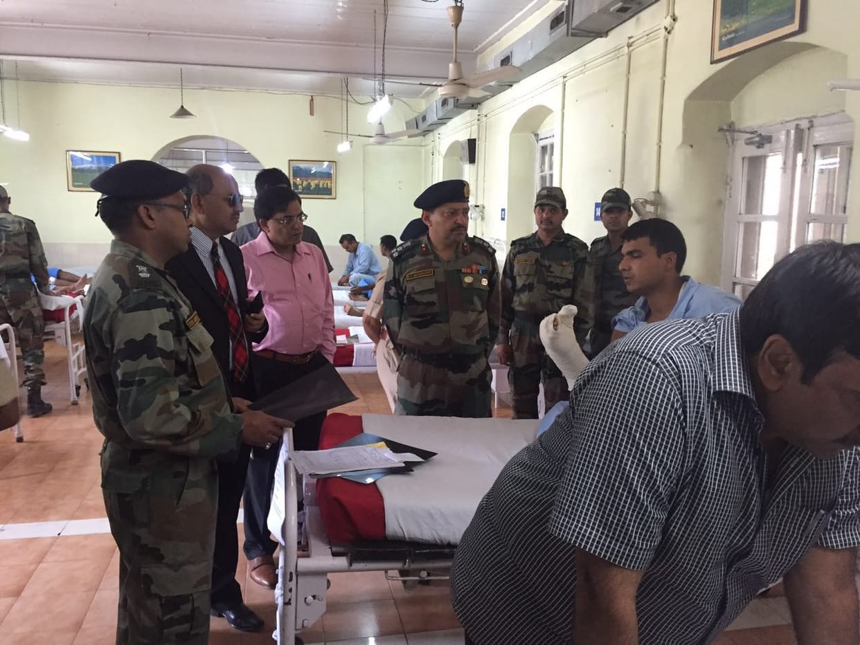 Home Ministry team met with crpf soldier