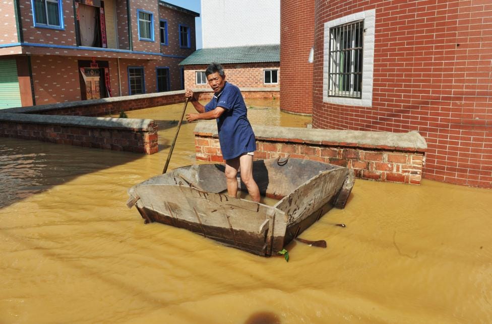 Rising waters in china