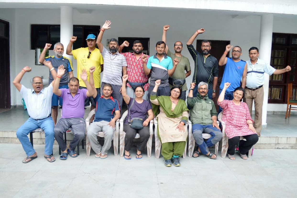 The first team to complete the journey to reach Dharchula