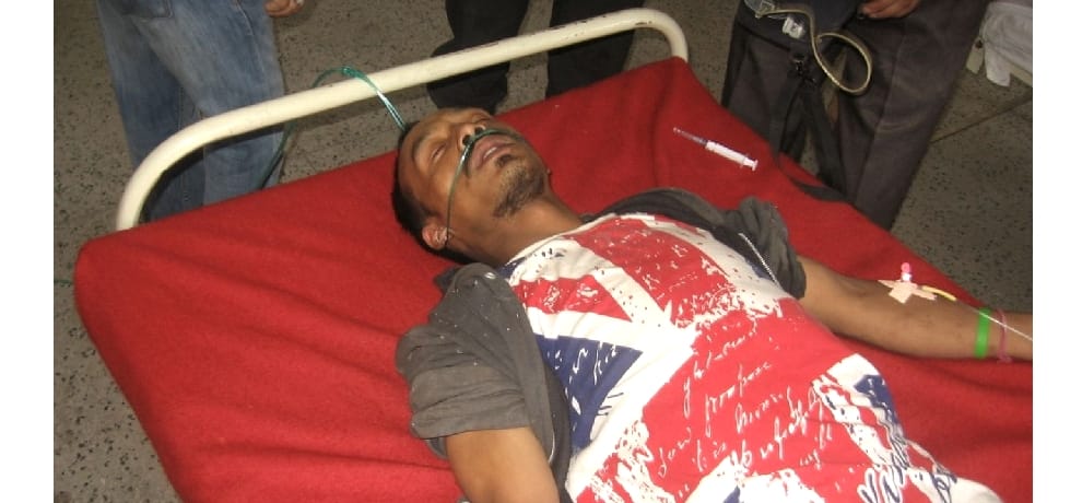 Four labourer unconscious due to fire in cables at mandi project.