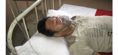 Four labourer unconscious due to fire in cables at mandi project.