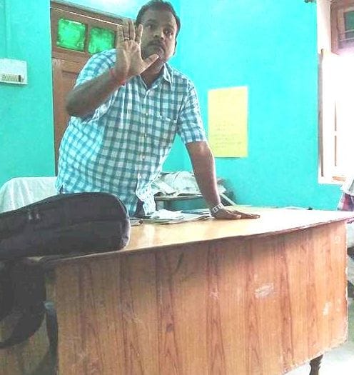 At a meeting of the village head and ANM commotion