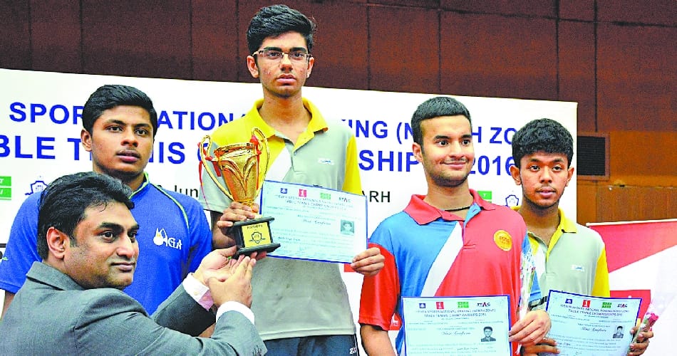 tennis, table tennis, north zone table tennis, punjab university, chandigarh