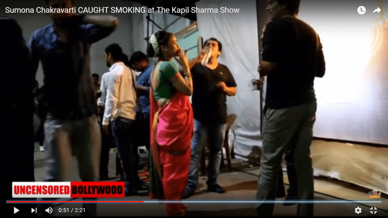 video of sumona smoking cigarettes gone viral 