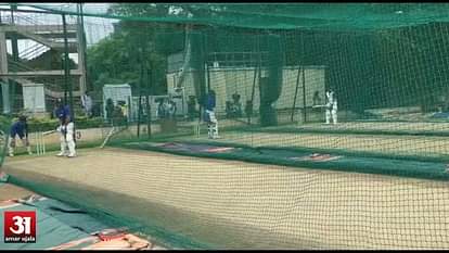 Team India practising indoor 