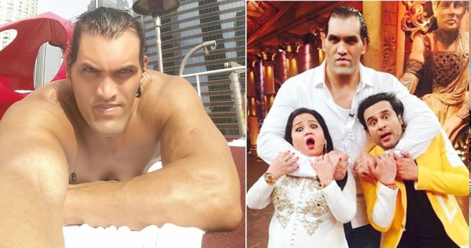 the great khali visit at krishana bharti show comedy nights bchao